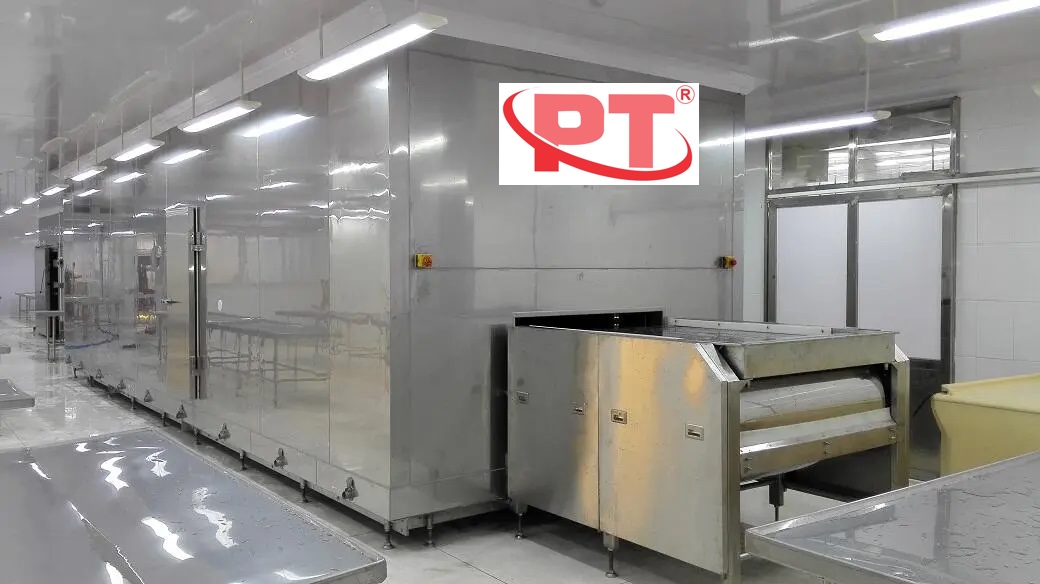 Tư vấn toàn diện về băng chuyền IQF cấu tạo và nguyên lý hoạt động | PTG