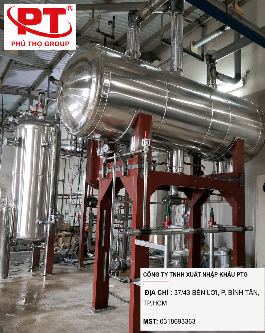 Bầu Thấp Áp NH3 - Bình Tách Lỏng, Bình Chứa Hạ Áp Giá Gốc | PTG