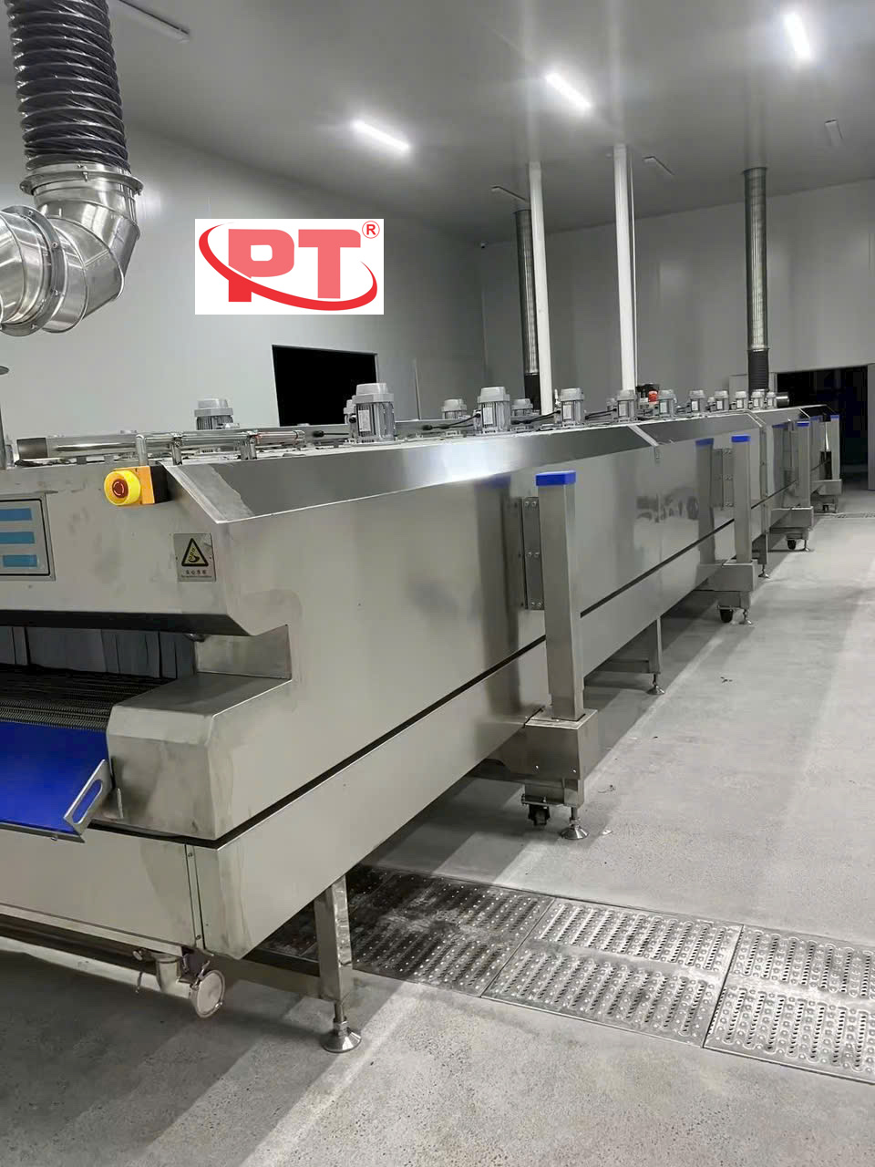 Hệ thống băng chuyền nitơ lỏng cấp đông siêu tốc Phú Thọ Group