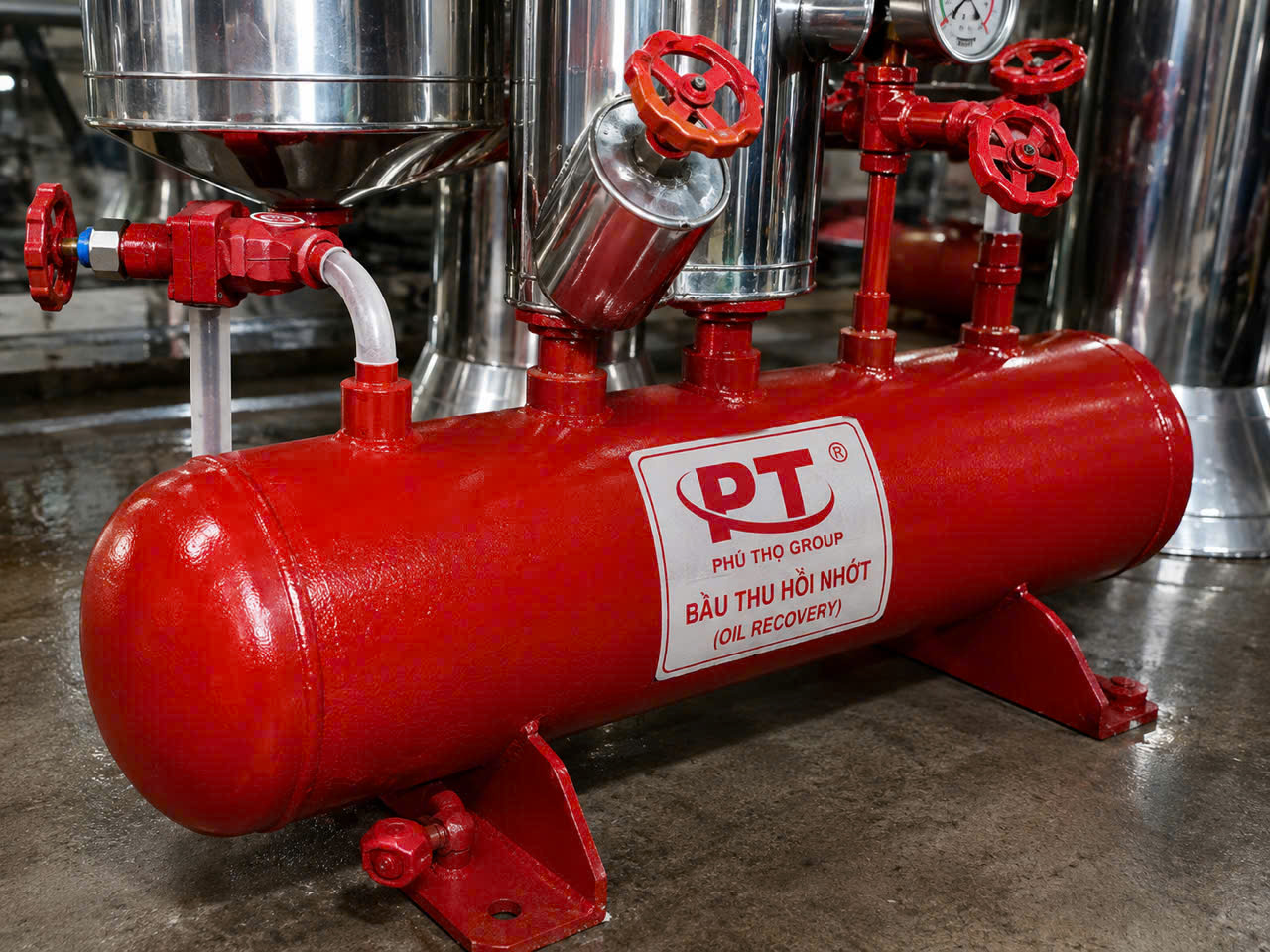 Bầu gom dầu NH3 chế tạo bởi Phú Thọ Group