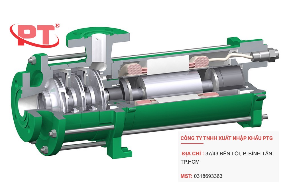 Bơm dịch NH3 Teikoku dạng hộp kín Canned Motor Pump